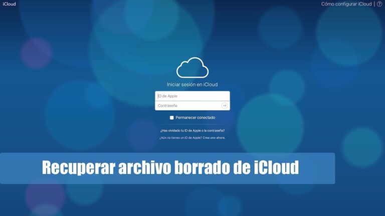 Recuperar archivos borrados de icloud