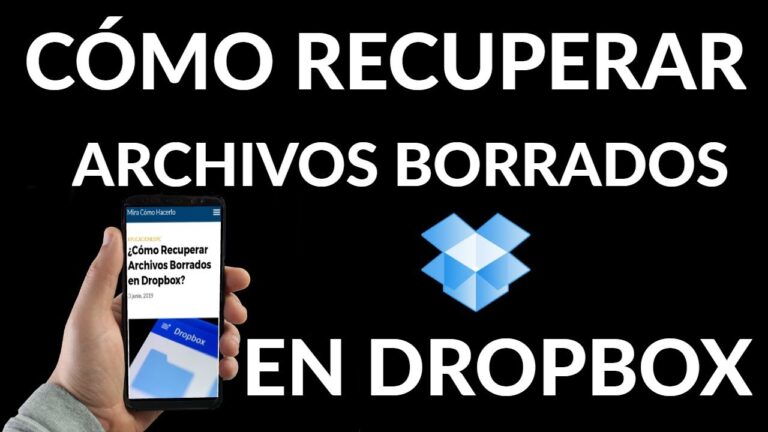 Recuperar archivos borrados permanentemente dropbox