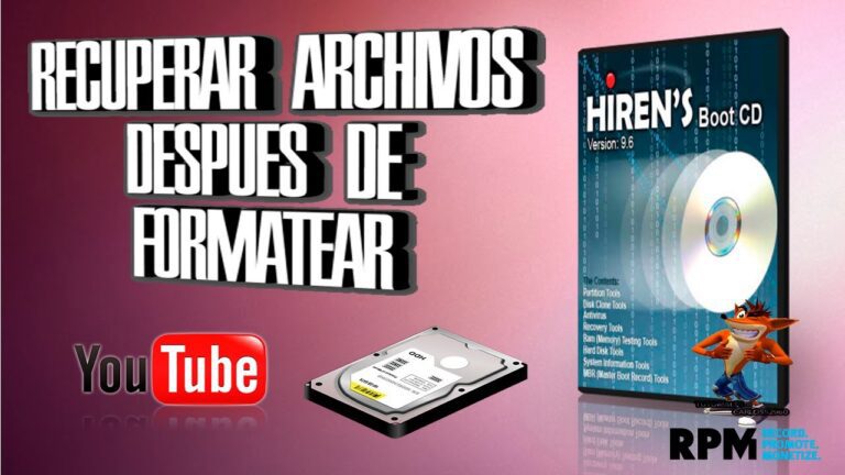 Hirens boot recuperar archivos borrados