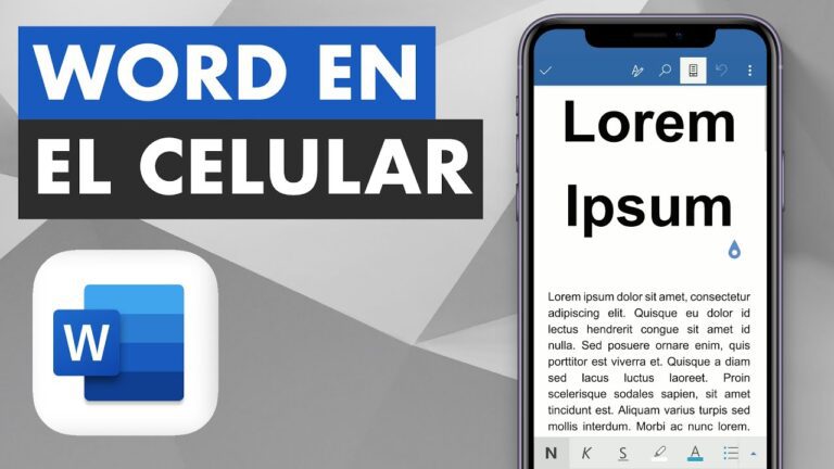 No puedo abrir archivos de word en mi celular