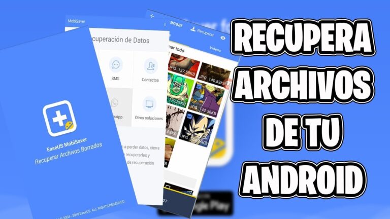 Recuperar archivos borrados tablet android