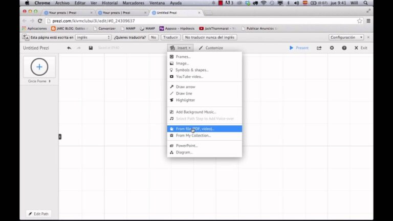 Abrir archivo prezi