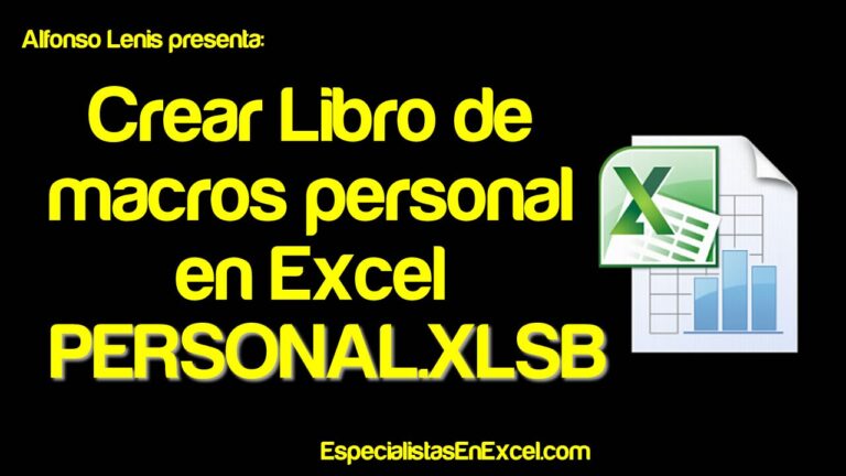 Excel no puede abrir el archivo personal xlsb
