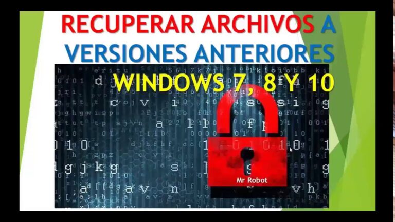 Programa para recuperar versiones anteriores de archivos
