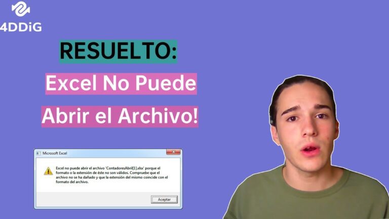 Excel no puede abrir el archivo xlsx