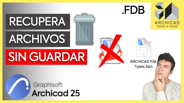 Recuperar archivo no guardado archicad
