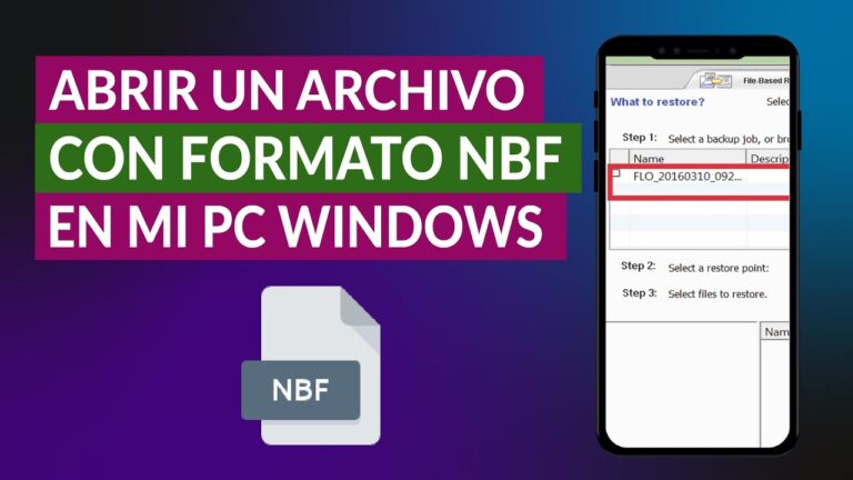 Abrir archivos nbf