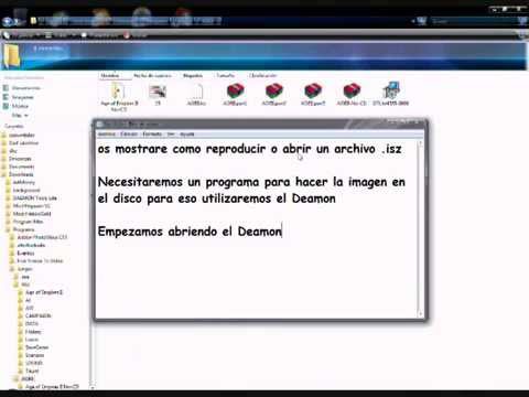 Abrir archivos isz