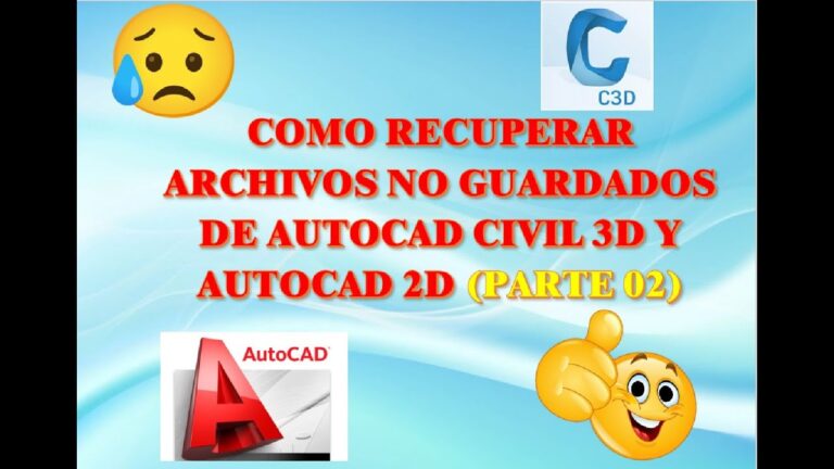 Recuperar archivo civil 3d