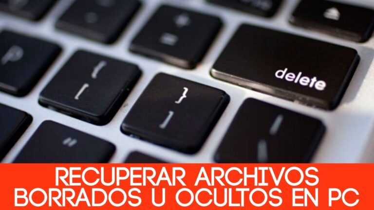 Recuperar archivos ocultos borrados
