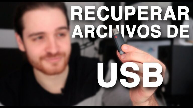 Archivo para recuperar archivos borrados usb